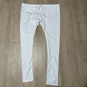 Mens White Kurta Pajama Pants 50” Traditional Indian Ethnic Drawstring Wedding